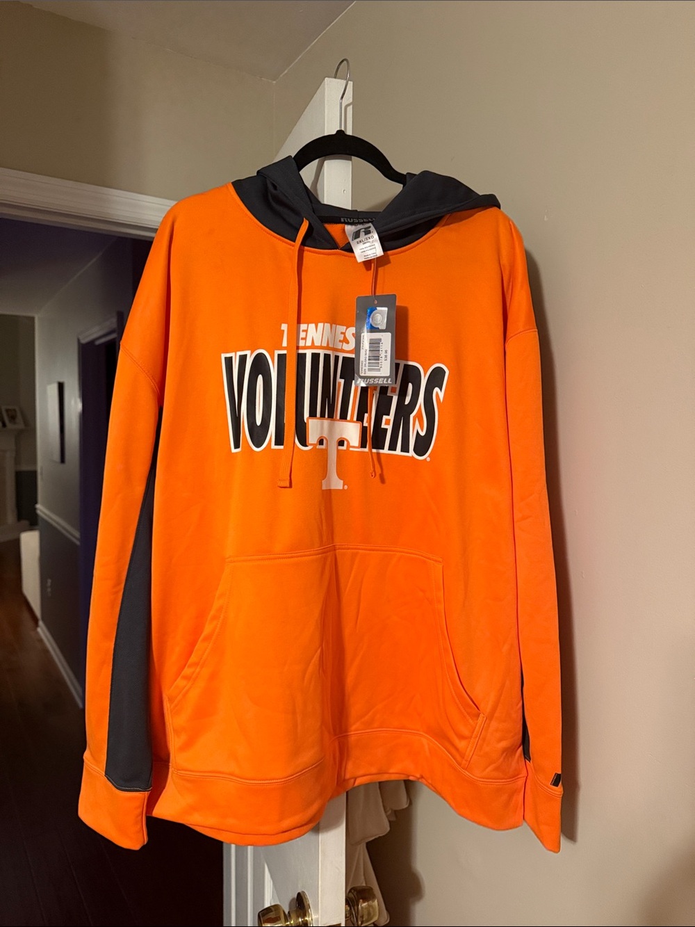Russell Athletic Orange and dark gray Tennessee Volunteers Hoodie